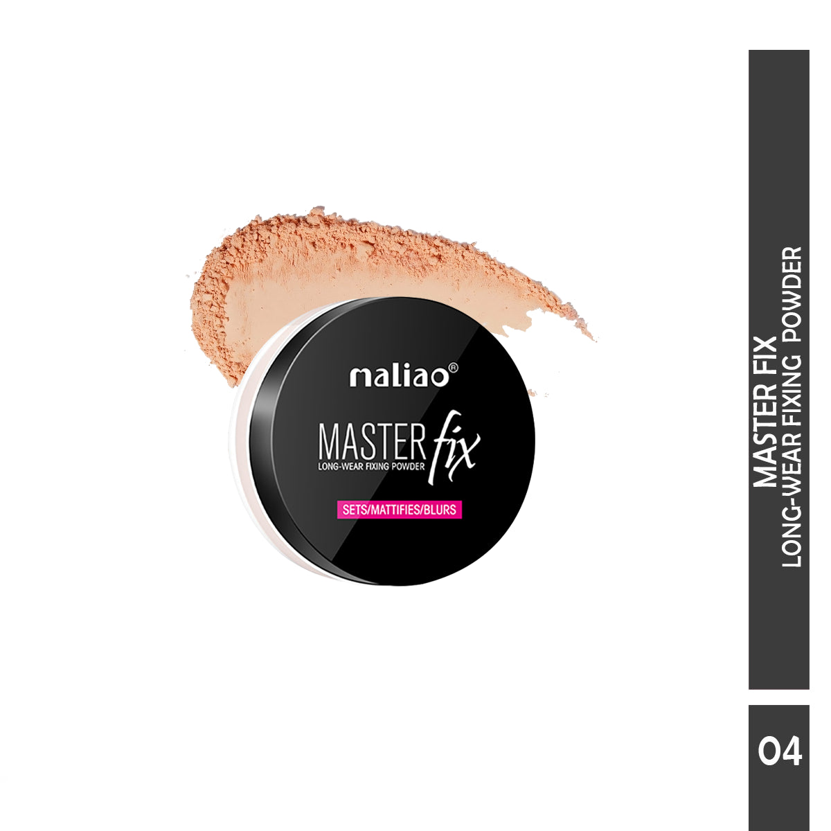 Maliao Master Fix Long Wear Compact Powder - Smooth Finish for All-Day Beauty